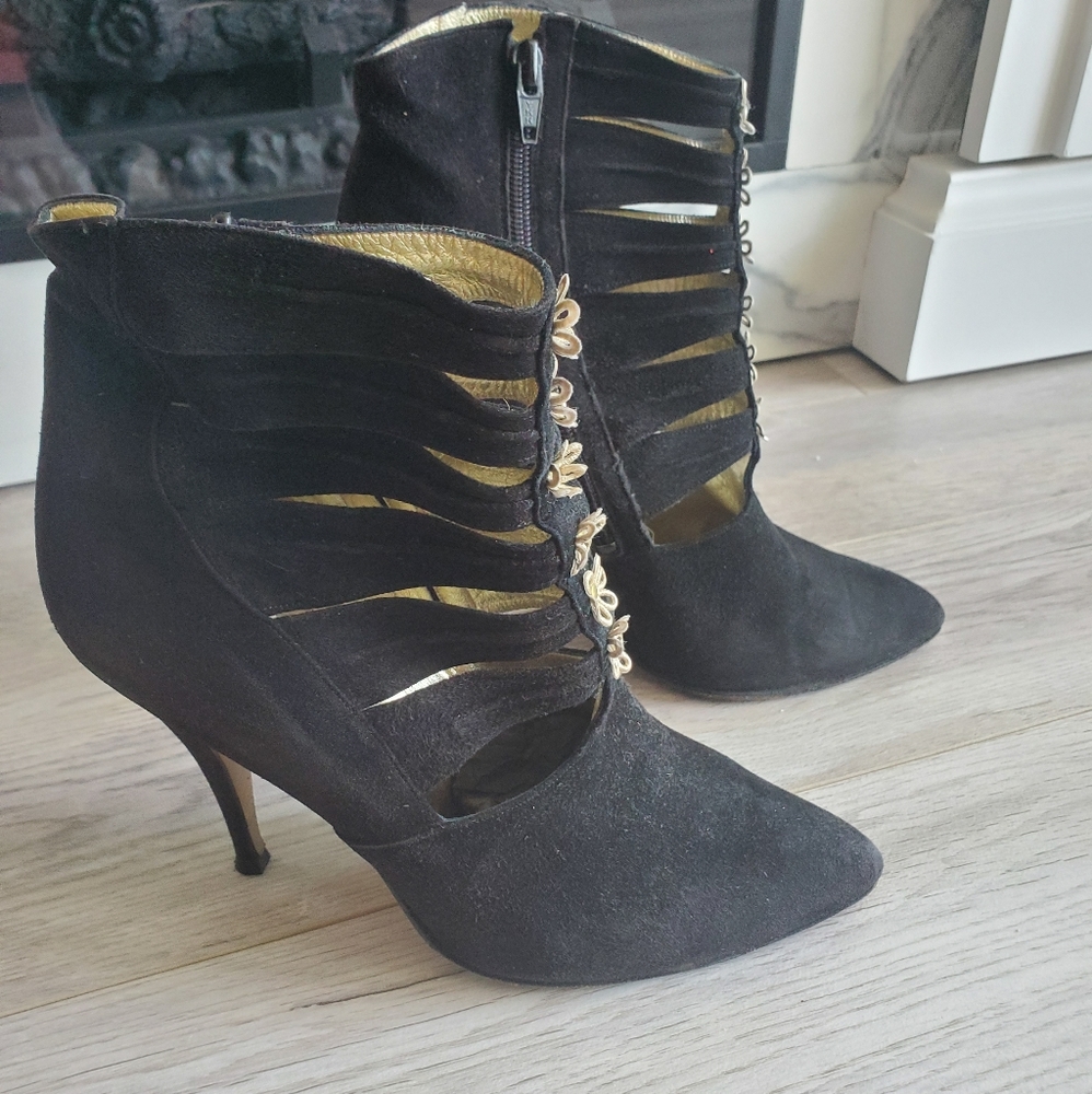 Suede Booties - Picture 2 of 3